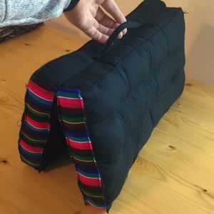 4.99 ship BLACK Yoga Meditation Cushion 4cm Thick